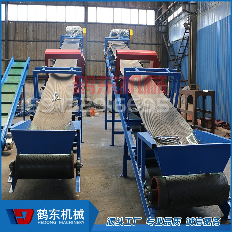 廠家定做爬坡上料輸送機流水線 工業傳送帶 不銹鋼板式輸送機