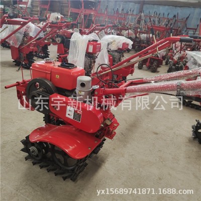 微耕機 多功能履帶式單鏈軌農用旋耕機 犁地趟地開溝耕地起壟