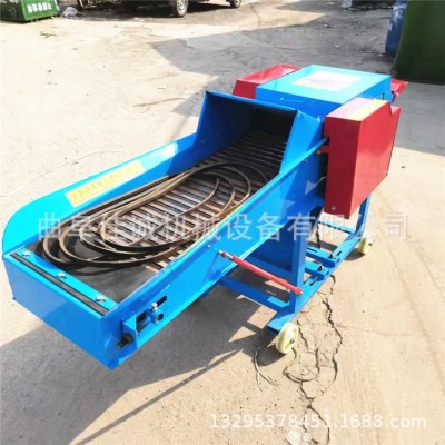 多功能鍘草揉絲機 干濕兩用飼料粉碎機 220v家用碎草機
