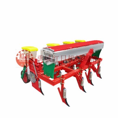 懸浮式玉米播種機 4行精密玉米施肥播種機 拖拉機配套小麥播種機