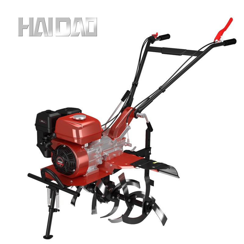 海道微耕機汽油手推松土機行走翻地多功能果園旋耕地機開溝除草