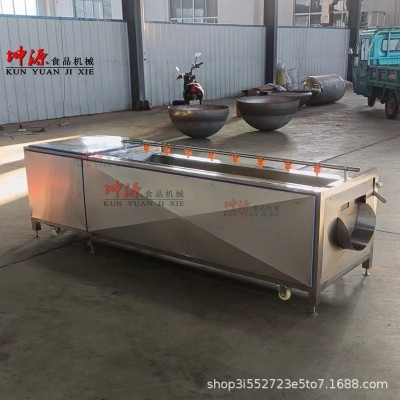 不銹鋼毛刷小龍蝦清洗機海蠣子去泥去沙清洗設備全自動毛棍清洗機