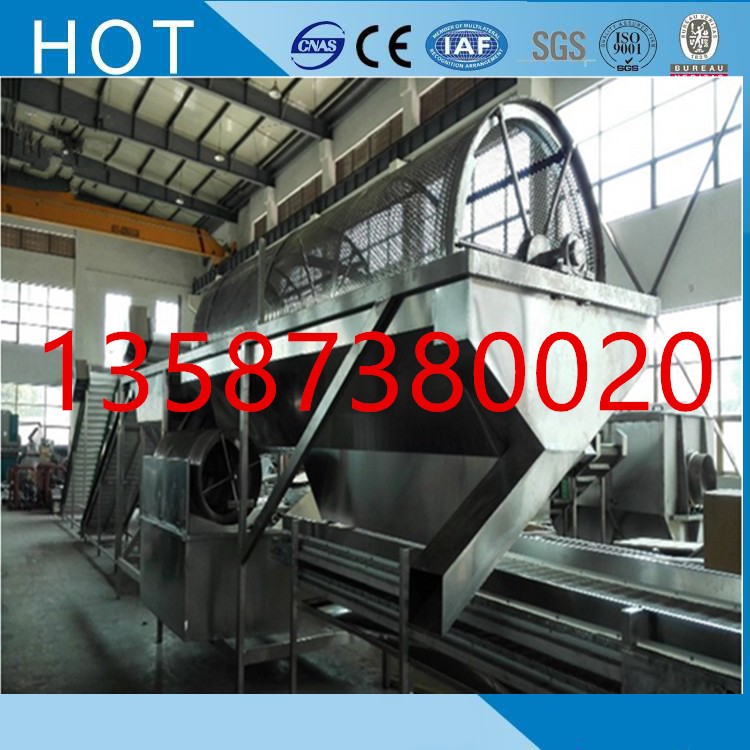 玉米青豆?jié)L筒清洗機(jī)玉米粒青豆速凍生產(chǎn)線(xiàn)配套用循環(huán)水滾桶清洗機(jī)