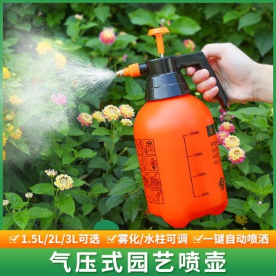 家用2l壓力噴壺批發手壓式加厚園藝消毒澆花壺3l大容量高壓噴水壺