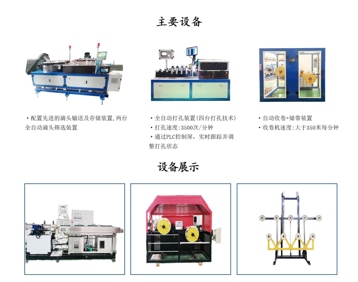 高速貼片滴灌帶生產線