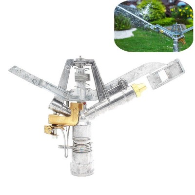 1寸合金可控角搖臂噴頭 可調草坪噴灌360度旋轉灑水園林農田灌溉